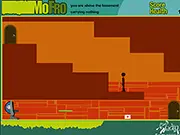 Play Mo Fro Retro Adventure Online free game: hero Mo Fro in flares, saving Phatmen from Dr. AntiKoan's haunted castle