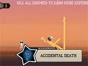 Skull Hunter game screenshot showing the hero character in a dungeon environment preparing to shoot a weapon