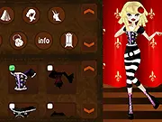 Abbots Vampire Dress Up free online fashion game, dressing up a gothic vampire character