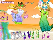 Beach Doll Dress up online free summer fashion game