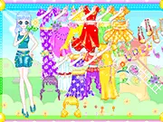 Fresh Flower Flying Dressup online free styling game for girls