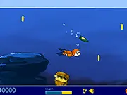 Miccy Treasure Hunt game screenshot, character jumping across platforms, free online adventure platformer game