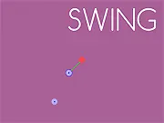 Screenshot of GraviGlide physics game showing an object being launched near gravitational fields in space towards a target
