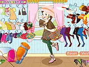 Play Spring Trip Dressup free online fashion game, showing a girl trying on different outfits for a spring vacation.