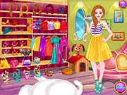 Crazy Pet Lady Dress Up online game, free fashion game, choose beautiful outfits from a closet