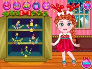 Happy Christmas online dress-up game, decorating Christmas tree, festive outfit free game