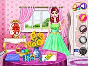 Princess Birthday Surprise free online game. Assembling a teddy bear and choosing a dress and accessories for a princess.