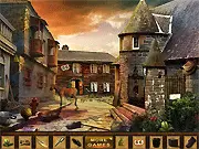 Haunted Campus free online game screenshot, finding hidden objects in a spooky university scene, mystery game