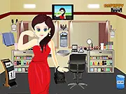 Alexia Doll Dress Up game screenshot, girl character being posed, play free interactive doll game online