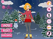 Winter Lady Dressup free online fashion game stylish outfits