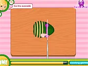 Sushi Classes game screenshot showing a finished Green Dragon Roll sushi dish with sliced avocado and sauce