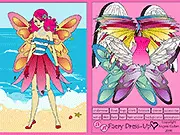 Faery Dress-Up free online game screenshot - styling a beautiful fantasy fairy with magical clothes and wings on PlayArcadeHub