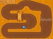 Canyon Racer free online game screenshot, desert circuit racing game, arcade car driving game
