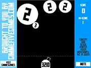 The award-winning free arcade strategy game Gimme Friction Baby Online with colored balls and a central spinning ring