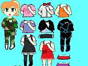 My Dress Up April free online fashion game featuring a cute character trying on different clothes and accessories.