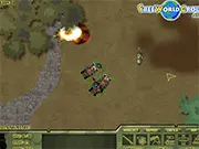 The Great War free online game screenshot, WWI air defense shooter, Allied forces protecting base