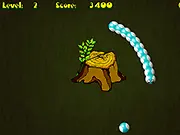 Bobo Snake Classic game screenshot showing a green snake chasing a red ball of food