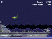 Anti-aircraft gun firing shells at enemy planes and paratroopers attacking a stranded ship in the free game Shell Shock! online