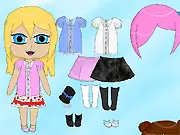 Free online game thumbnail for Amateur DressUp showing a female model in a simple yet beautiful, casual, and stylish outfit.