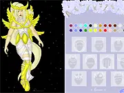 Free online Sky Spirit Creator game image showing a fantasy character with large wings, a glowing halo, and flowing celestial robes.