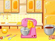 Hazelnut Praline Cake free online cooking game screenshot showing a finished decorated dessert