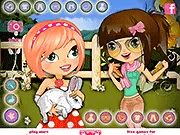 OMG So Cute Dressup free online game, dress-up the cute bunny character, play free fashion games on PlayArcadeHub