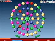 Orb Mania free online color match puzzle game, matching concentric colored orbs
