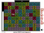 Blockarelli free online puzzle game screenshot with colorful matching blocks