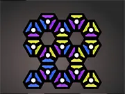 Chroma Circuit free online puzzle game, rotating colored stones to complete a circuit