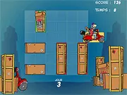 Parker and Badger: À fond la caisse! free online logic puzzle game, moving obstacles for motorbike