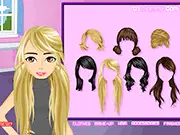 Night Date dress up game screenshot showing a gorgeous woman in a red dress ready for her romantic evening