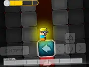 Screenshot of Speed Miner 2 online game showing a mine shaft with materials and a city being built in the background.