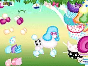 Poodle Dressup free online pet beauty salon game styling a fluffy poodle
