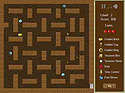 Gold Man free online arcade game combining PacMan and BomberMan elements on PlayArcadeHub
