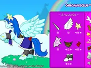 Dream Pony Dressup free online game character styling a magical unicorn with wings