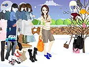 Winter Park Girl dress up free online game, chic winter fashion game, play stylish girl dress up online