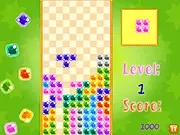 Colorful Cube Tetris-style puzzle game free online with falling colored blocks