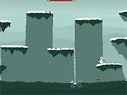 Planet Of The Snowmen free online shooter game with character blasting snowmen enemies