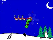 Play Santa Slay online free game, shoot Santa's sleigh, chaotic Christmas arcade shooter