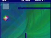 Ball Revamped Classic free online game screenshot, showing a ball navigating a challenging maze filled with spikes