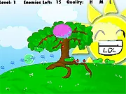 Fur Ball IO game screenshot, cute furball character growing by eating squid