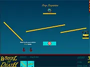 Play Wheel of Death free online physics puzzle game boards and boxes