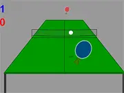 Screenshot of the free online game Ping-Pong 3D, showing a fast-paced rally on a virtual table tennis court.