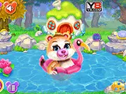 Cute Bear Caring free online dress up and animal caring game for kids