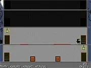 Nano Ninja free online game featuring a small pixel art ninja climbing a dark tower