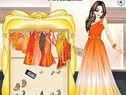 Free online Orange Ombre Dresses game, sunset fashion dress up and makeover, play free color gradient game on PlayArcadeHub