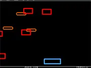 Play Distopix Free Online Arcade Game - Move Blue Block, Avoid Falling Obstacles on Distorted Screen