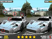 Maserati Differences gameplay screenshot, free online spot the difference puzzle game on PlayArcadeHub