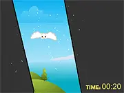Stuck Bird free online adventure puzzle game, helping a little bird escape a dangerous tunnel