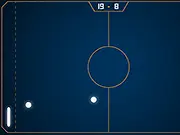 Screenshot of PongSway free online game showing two fast-moving white balls bouncing between the player's and opponent's paddles on a dark background.